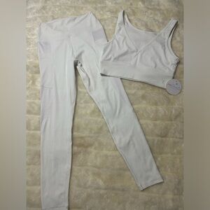 Leggings and sports bra